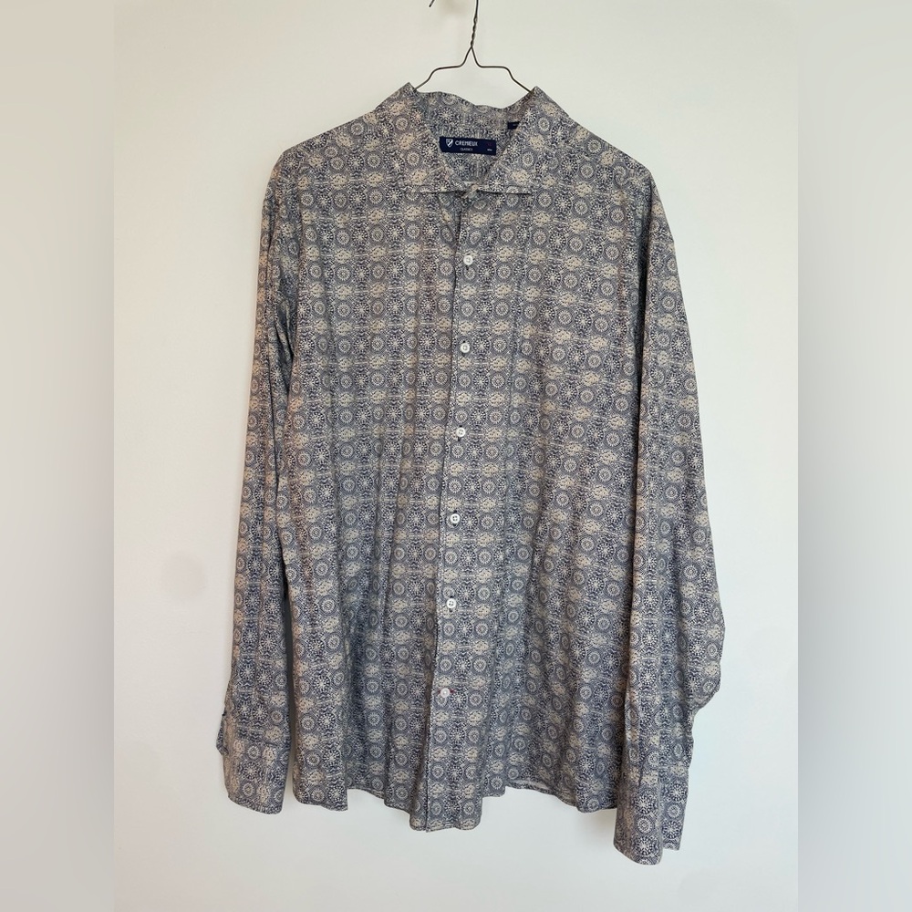 Cremieux XL Geometric Button-Down Shirt